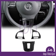 Volkswagen VW Golf MK6 TSI Carbon Fiber Car Steering Wheel Lining Trim Cover for Golf MK6 2008-2012 