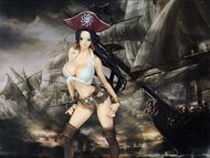 Boa Hancock ของแท้ JP แมวทอง - Flag Diamond Ship Banpresto [โมเดลวันพีช]