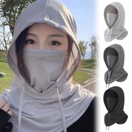 MAELOVE2 Ice Silk Sunscreen Cap For Men's And Women's Full Face Sun Protection Hat Summer Hats Outdo