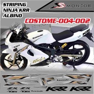NINJA RR KRR ALBINO CUSTOM ASM 004 TRANSPARENT MAXDECAL STICKER STRIPING