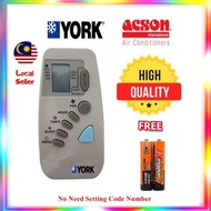 York/Acson Air Conditioner Remote Control