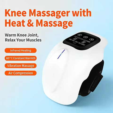 Wireless Electric Knee Massager with Heating Warm Relaxation for Knee Shoulder Elbow Portable Adjust