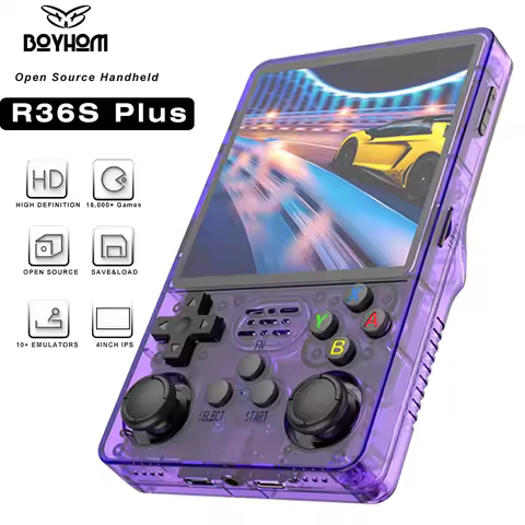 BOYHOM R36PLUS Handheld Game Console 4.0inch Big Screen 20000+ Games PK R36S Portable Pocket Video P