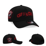 New Era Los Angeles Dodgers 40th Anniversary Black and Red Script 9FORTY Adjustable Baseball Cap Hip