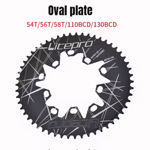 110BCD 130BCD Oval Chainring 110/130MM 54/56/58T for Brompton Folding Bike Crankset Road Bicycle Cha