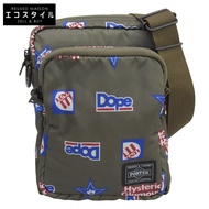 Hysteric Glamour 尼龍手拿單肩包，女士，卡其色，成色極佳 [二手]