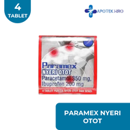 PARAMEX NYERI OTOT 1 STRIP 4 TABLET