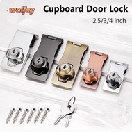WOLFAY Keyed Hasp Lock Home Security Cupboard Burglarproof Zinc Alloy Drawer