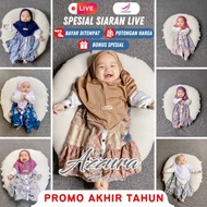 Spesial LIVE Baju Gamis anak set jilbab ORIGINAL ZALIRA KIDS Usia 7