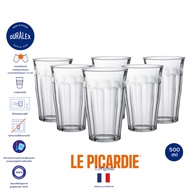 Duralex Picardie 500 ml (6 ใบ) แก้วน้ำสูง แก้วกาแฟ แก้วชา แก้วน้ำ everyday glass แก้ว tempered glas