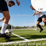 Portable Assembly Soccer Goal Durable Steel Tubing Children & Adults Outdoor Training Goal