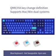 Keychron Q6 Customized Gasket Design Mechanical Keyboard Knob Volume 108 Key CNC Anode Aluminum Case