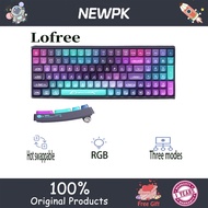 Lofree   Cyberpunk Mechanical Keyboard Wireless Three Mode Bluetooth Notebook Tablet Red Switch