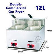 Commercial Gas Deep Fryer / Dapur Goreng Gas / Frying Stove / Kentang Goreng Gas Cooker / Deep Fryer