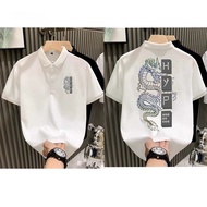 Fashion HYPE Polo Shirt Mens Baju Lelaki Unisex Short Sleeve Collar Cotton Tee Shirt