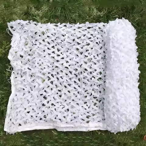 3X6M 4X6M 5X6M Reinforced Snow White Camouflage Net Swimming Pool Beach Gazebo Sun Shade Net Mesh We