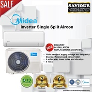Midea R32 Inverted System 1 MPAG-1S12D Aircon 12000 BTU - FREE 1 Time Cleaning Service