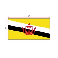 Brunei Flag 3x6ft, Bendera Brunei 3x6ft, Polyester