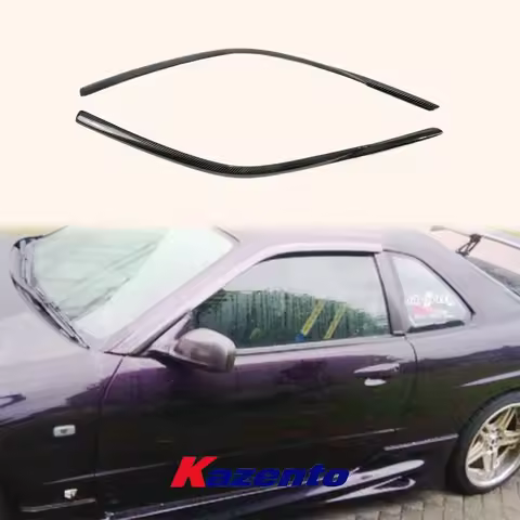 For Nissan Skyline R34 GTT GTR Carbon Fiber Wind Deflector Window Rainproof