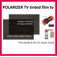 Polarized film lcd tv polarised 24 32" 37" 42" inch tinted Polarizer tv led  polarizing film Polaris Polarized