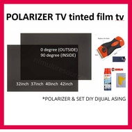 Polarized film lcd tv polarised 24 32" 37" 42" inch tinted Polarizer tv led  polarizing film Polaris