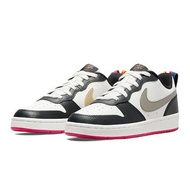 NIKE 耐吉 NIKE Court Borough Low 2 GS 金銀勾 小熊貓 休閒鞋(黑白 DJ0040-100 大童) #25母親節
