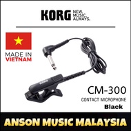 Korg CM-300 Contact Microphone for Tuner, Black (CM300)