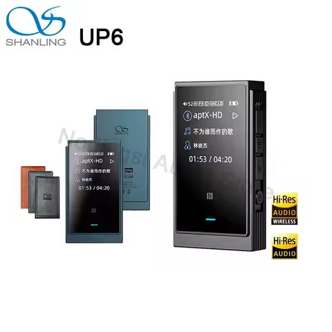 SHANLING UP6 HIFI Protable USB DAC Decoder Headphone Amplifier Bluetooth 5.2 Hi-Res Audio Dual ES906