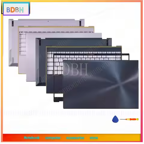 For ZenBook 14 UX425 UX425J UX425E U4700J Full Housing Cover LCD Back Cover/Front Bezel/Hinges/Palmr