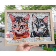 Custom inlaid stone paintings, portrait paintings, wedding gifts, meaningful wedding gifts, wedding 