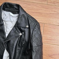VIVASTUDIO kulit sapi M Jaket kulit asli ramones biker dobel rider jaket motor racing rocker punk ge