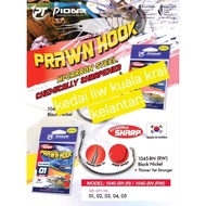 Pioneer 1045-BN (RW) Prawn Hook Made In Korea Mata Kail, Udang Maut, Mata Maut, Mata Kail Udang