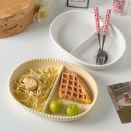 Ceramic One Person Dinner Plate Children's Rice Plate Weight Loss Portion Control Plate Reduction Br