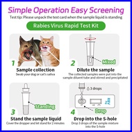△ ◸ ▧ Xvet Dr Dog and Cat Test Kit RBV Test Paper Rabies Virus Rapid Test Kit For Dog and Cat
