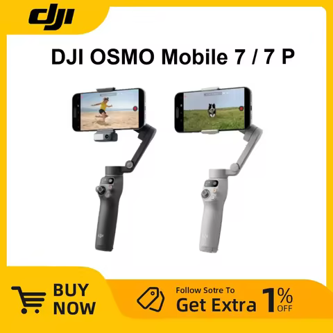 DJI Osmo mobile 7/7P Smartphone Gimbal Stabilizer Native Tracking With Integrated Audio & Lighting C