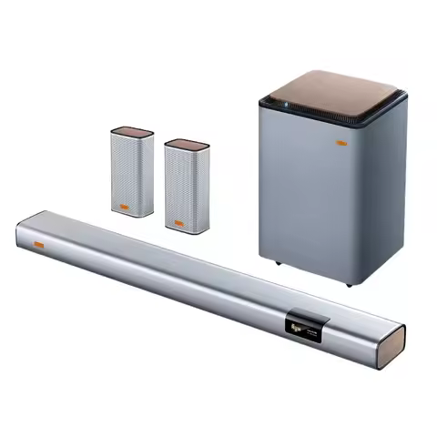 Atmos Surround Sound, 5.1ch Speaker Set, Bluetooth Connected Speaker for Home Theater, All Wood Soun