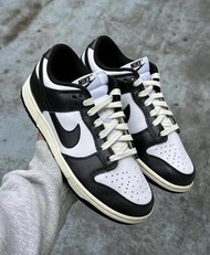 正貨全新‼️36 碼 Nike dunk low vintage panda 黑白 復古黃底 熊貓 女 鞋