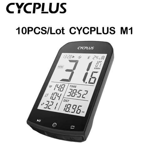 10PC/Lot CYCPLUS M1 GPS Bike Computer BLE5.0 ANT+ Bicycle Accessories Wireless Speedometer Waterproo