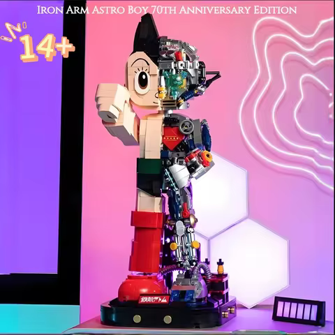 Iron Arm Astro Boy 70th Anniversary 86203 Building Block Mechanical Repair Stage Building Kit Childr