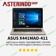 ASUS X441MAO-411 Intel N4020 4GB 1TB HDD 14"HD WIN10 BLACK