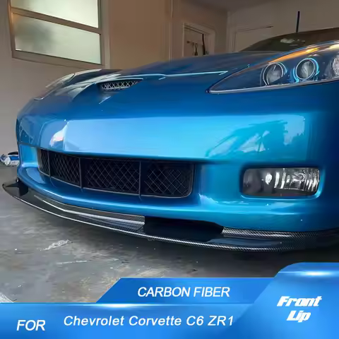 Carbon Fiber Front Lip Splitters for Chevrolet Corvette C6 ZR1 2005-2013 Front Bumper Lip Spoiler Sp