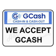 GCASH CASH IN CASH OUT SIGNAGE