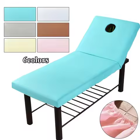 Massage Table Bed Fitted Sheet Pure Color Brushed Beauty Bed Cover Beauty Salon Rubber Band Massage 