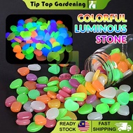 TIPTOP 10pcs/pack Artificial Colorful Luminous Stone Landscaping Aquarium Pebble Stone Glow in the D