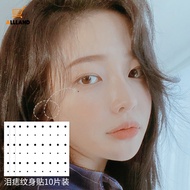 INS Black Dot Mole Temporary Tattoo Sticker/ Cute Waterproof Black Circle Dot Mole Tears Sticker/ Wo