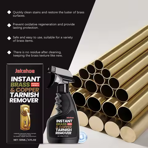 Brass Cleaner Polish Tarnish Remover Rust Stain-Eliminator for Antiques Musical Instruments Restores