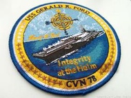 美國NAVY 福特號航空母艦USS Gerald R. Ford CVN-78 徽章