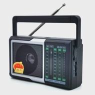 KUKU AM-941 Portable Rechargeable Radio with AM/FM Radio