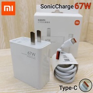 ส่งจากไทย ชุดชาร์จ XIAOMI 67W สายชาร์จ 6A หัวชาร์จ 67W Xiaomi USB Type C Quick Charge รุ่น เสียวมี่ MI 12 11 Redmi note11Pro mi 11Pro