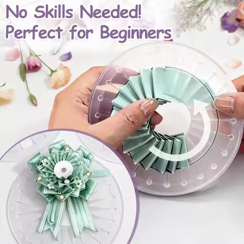 9cm 12cm 15cm Rosette Maker DIY Clear Ribbon Flower Making Tool Tabletop Figurines Ribbon Flowers Ri